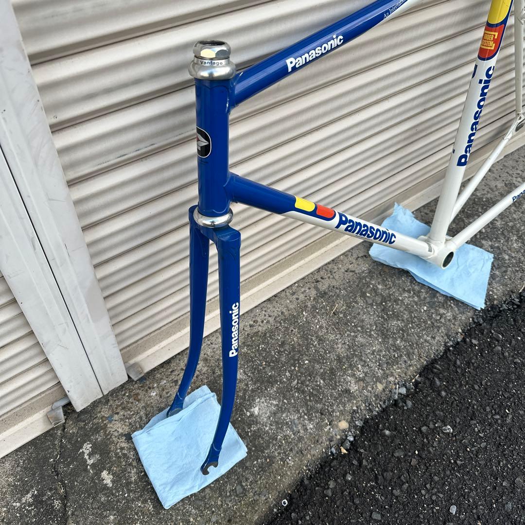 Panasonic レーサーカラー　ピストバイク　フレームセット　njs