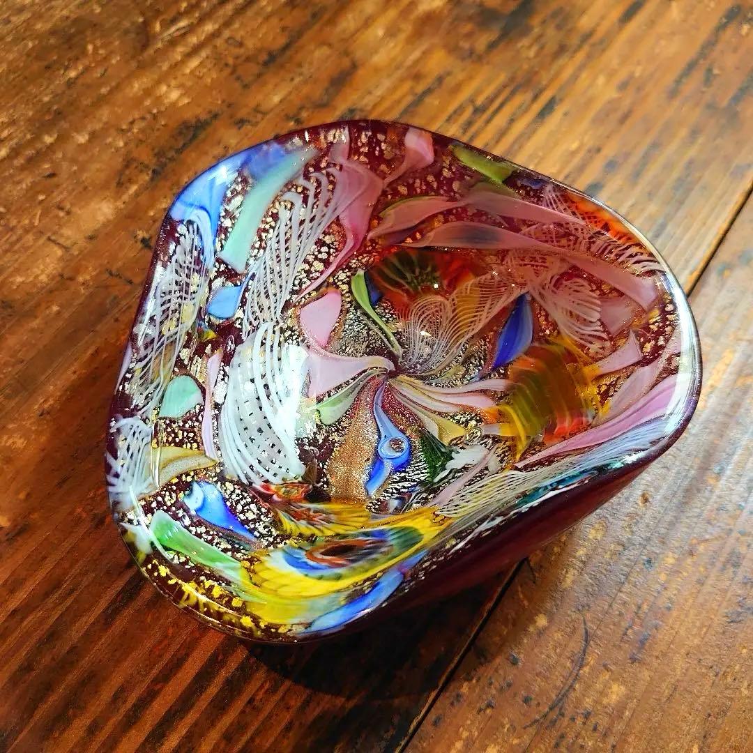 MURANO ムラノ ヴェネチアンガラス 器 小物入れ プレート