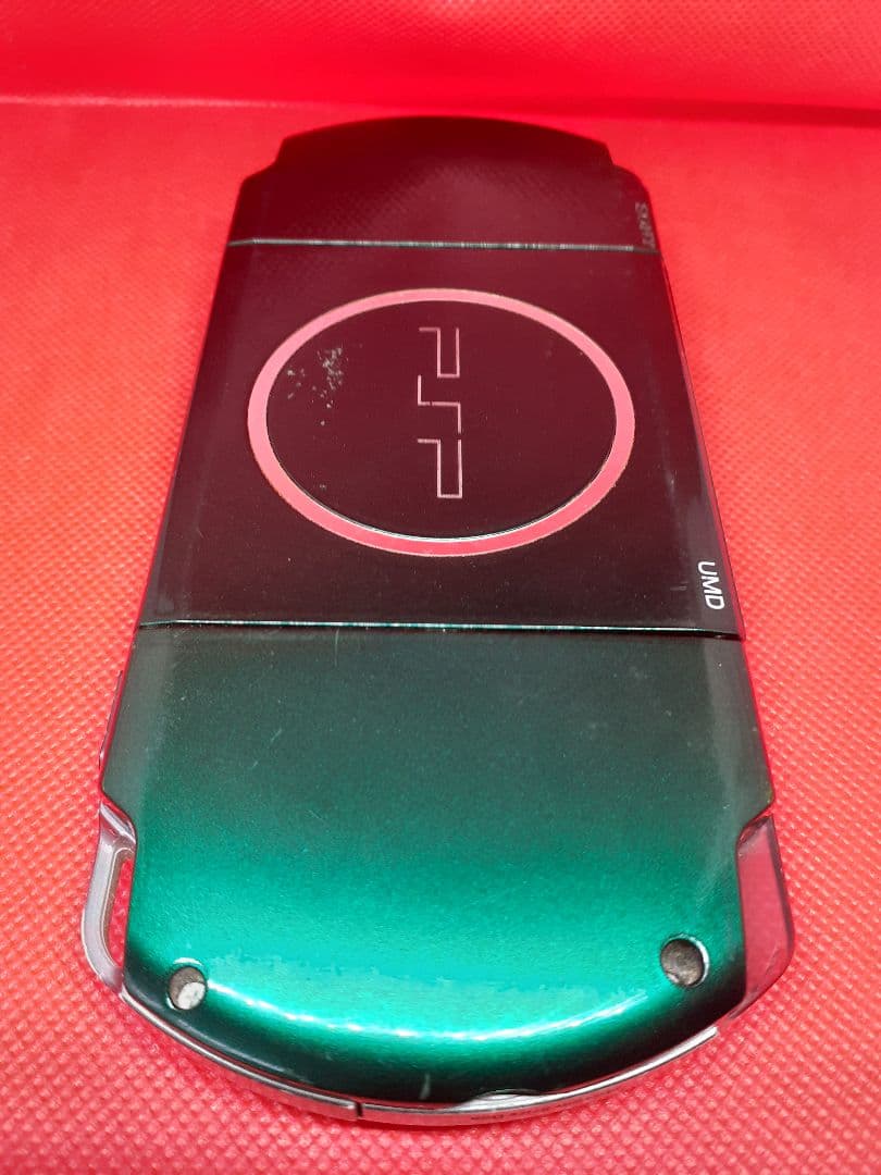 【SONY】動作品 PSP3000 グリーン SONY メモリーカード2G