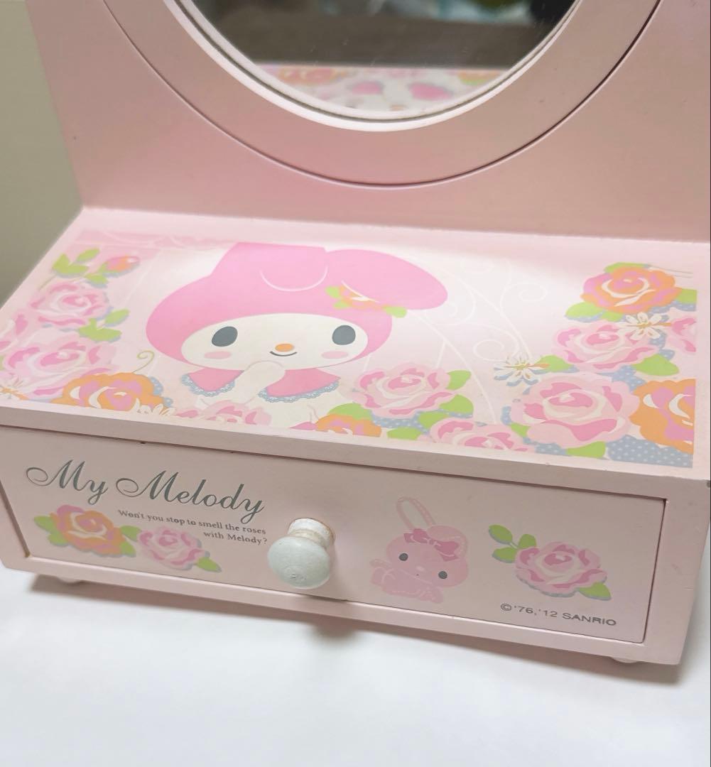 希少 レア ☆マイメロディ ローズガーデン シリーズ 木製 ミニドレッサー