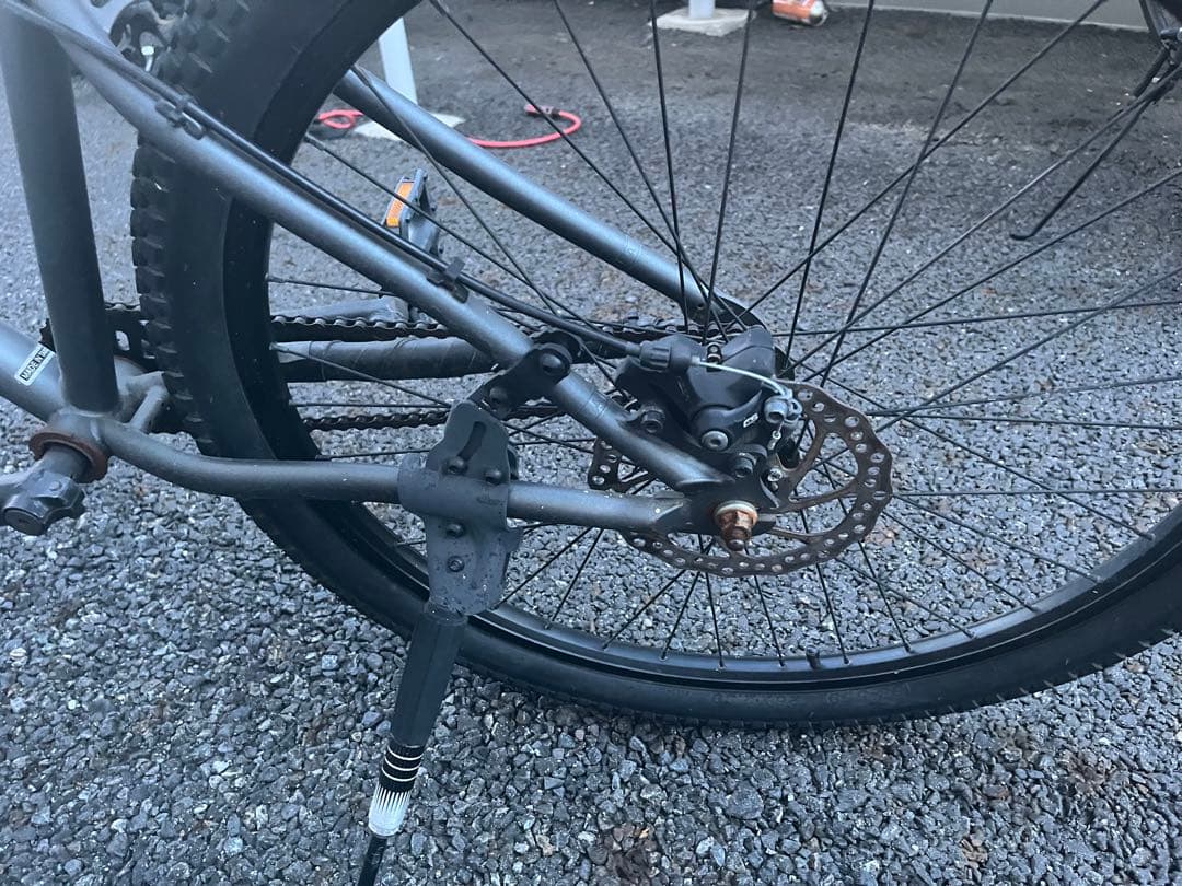 『直接お渡しできる方』BMXバイク グレー 26インチ フロントサスペンション