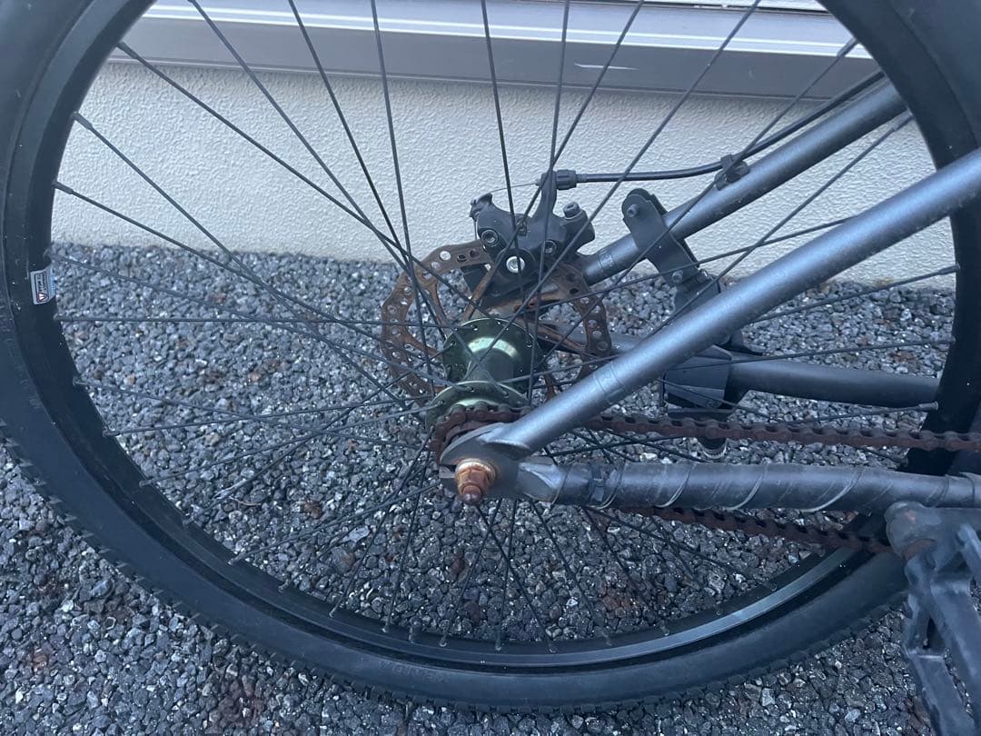 『直接お渡しできる方』BMXバイク グレー 26インチ フロントサスペンション