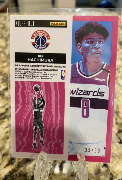 八村塁　99枚限定サイン入りルーキーカード Rui Hachimura RC