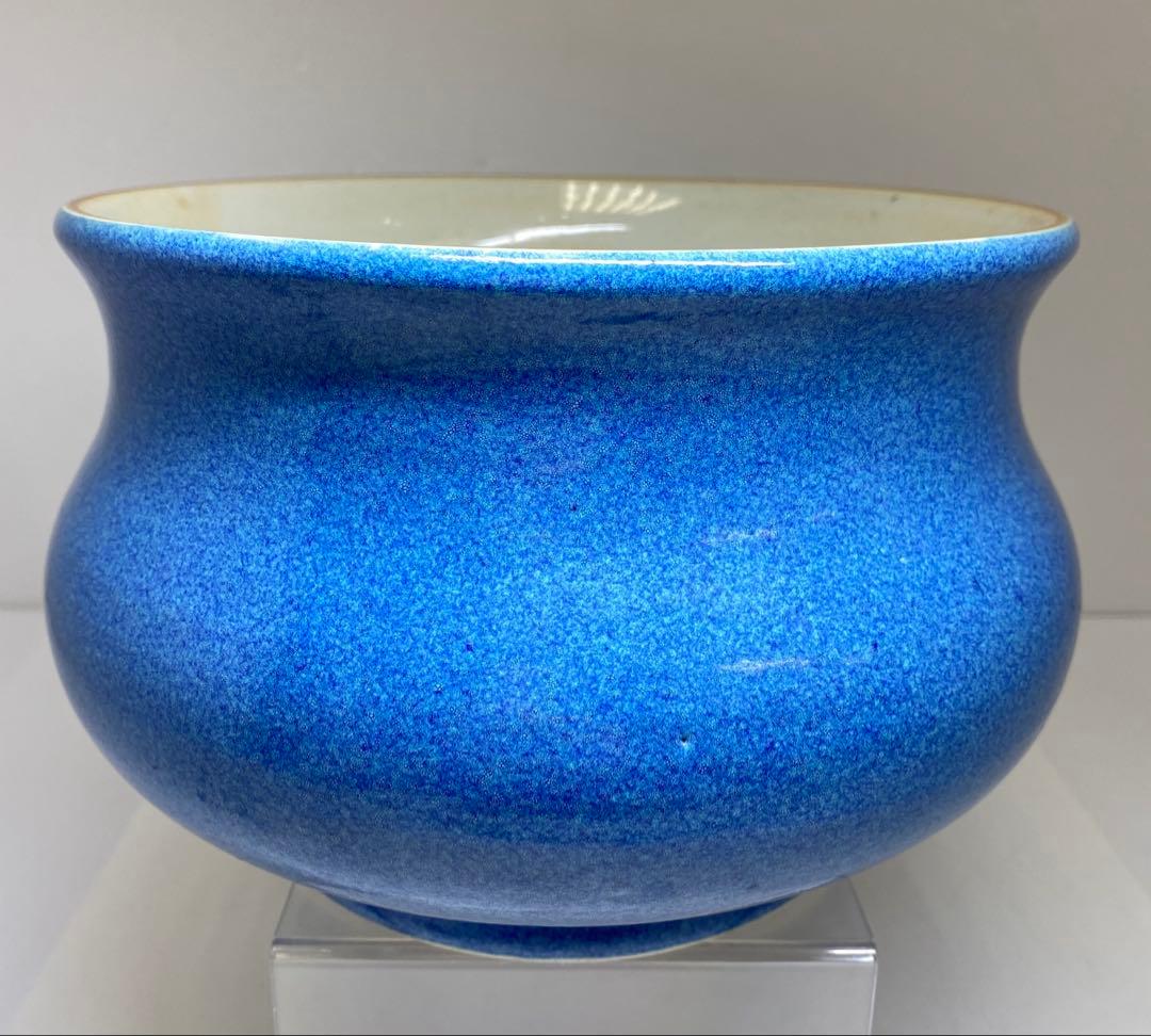 中国清時代　呂均窯大鉢　口径20.5㎝　東Y7-0228☆2Fタルサ