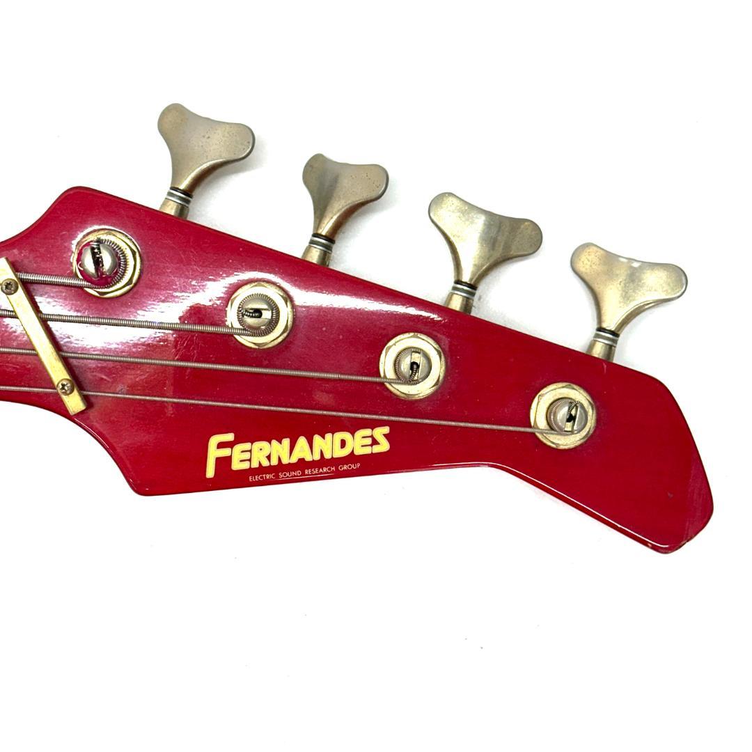 中古 FERNANDES フェルナンデス ベース 赤 レッド