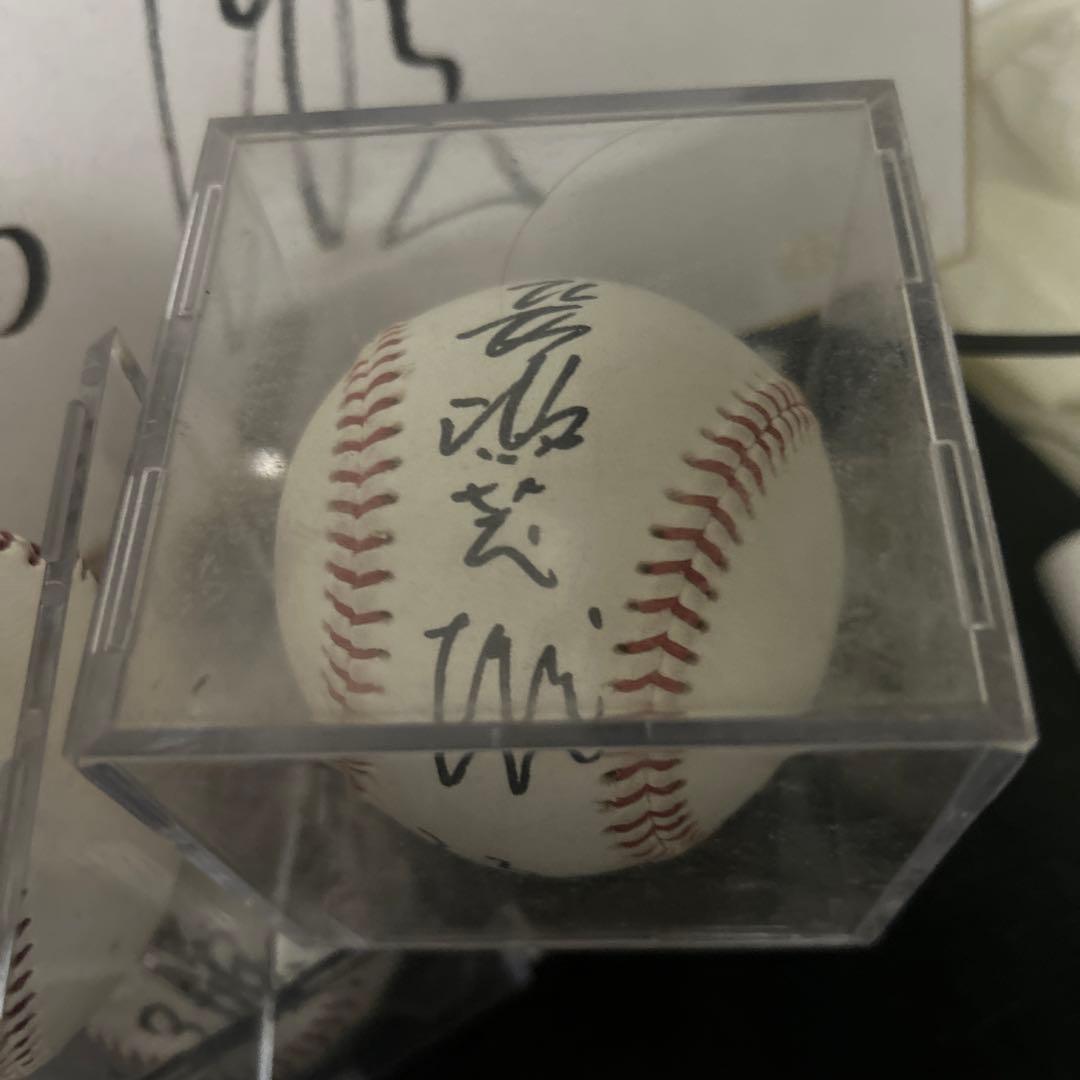 長嶋茂雄33入り直筆サイン色紙、ジャイアンツロゴ入りボール他3点セット【超レア】