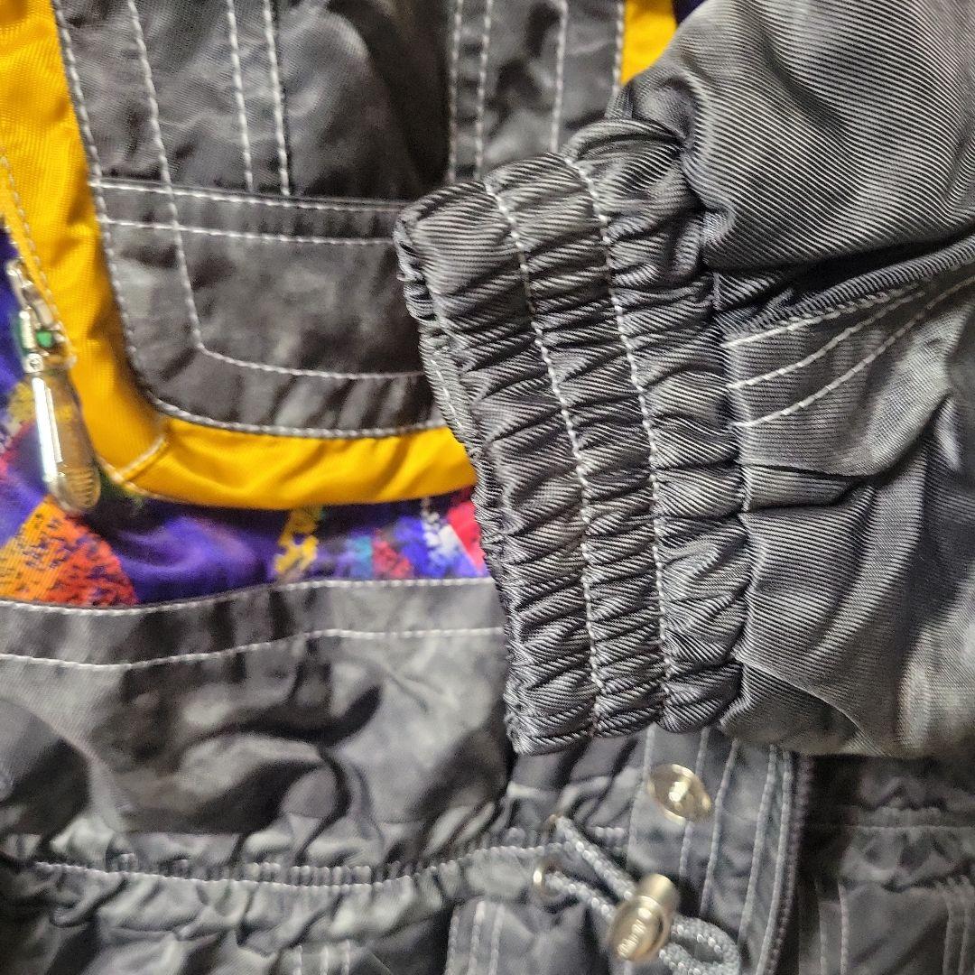 CISMON スキーウェア ブラック/マルチカラー上下セット