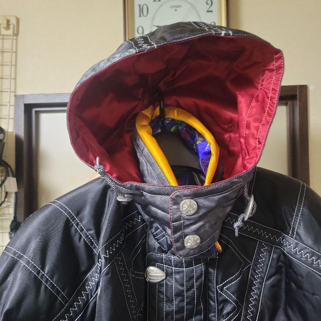 CISMON スキーウェア ブラック/マルチカラー上下セット