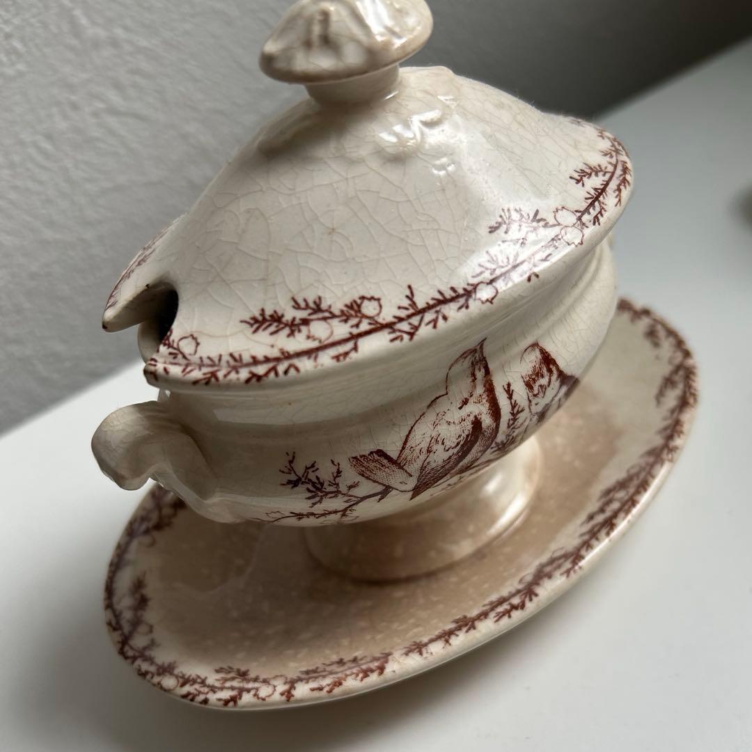 フランスアンティーク　クレイユモントローSYLVAミモザシリーズ　ムタディエ