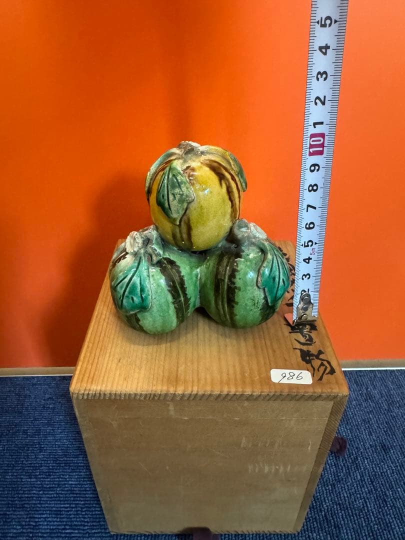 2064 有田焼　色絵サツマ　置物