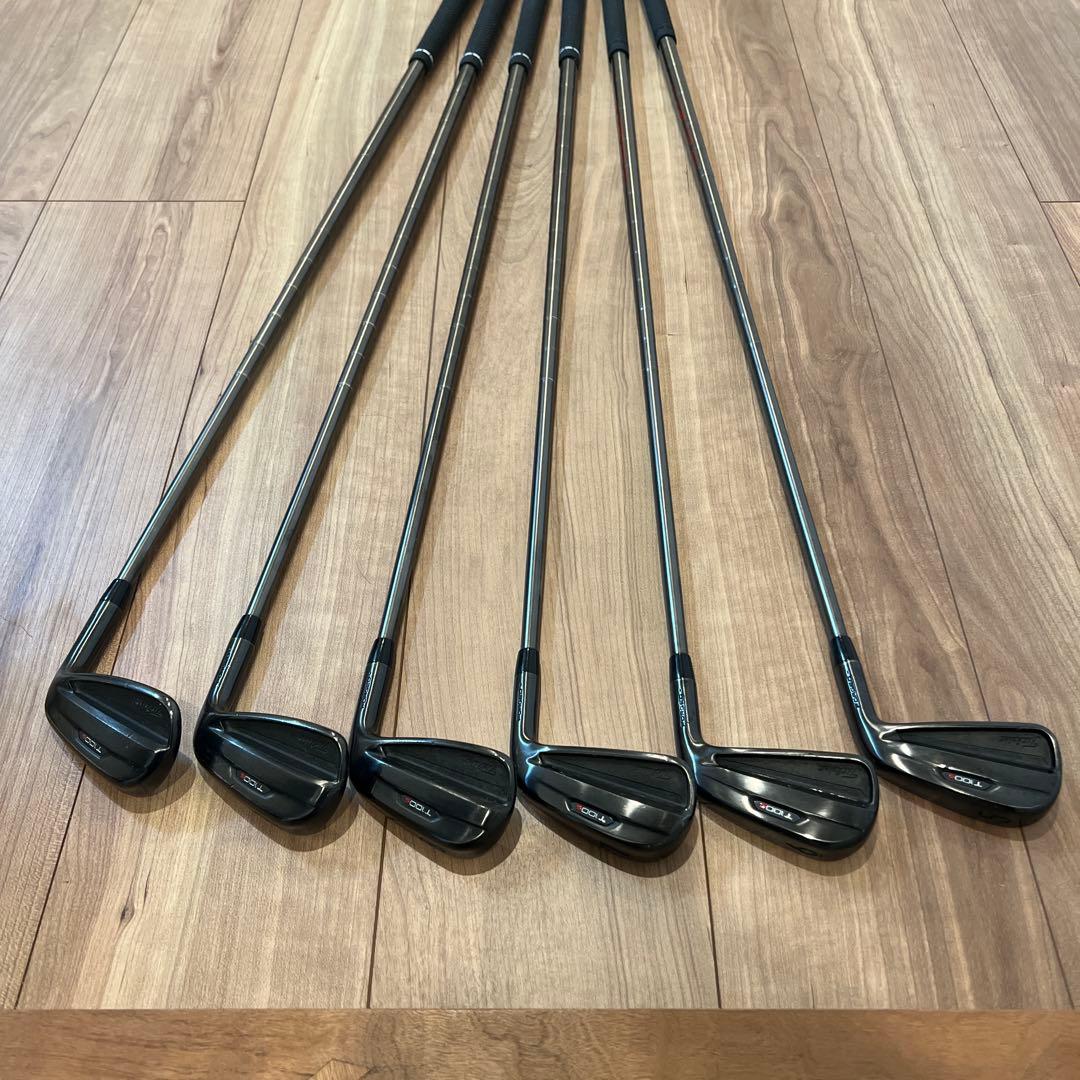 タイトリストt100s ブラックエディション　アイアンP〜5番　６本