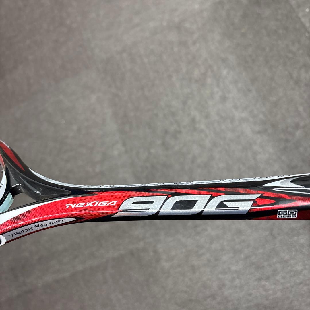 NEXIGA 90G ソフトテニスラケット 赤黒