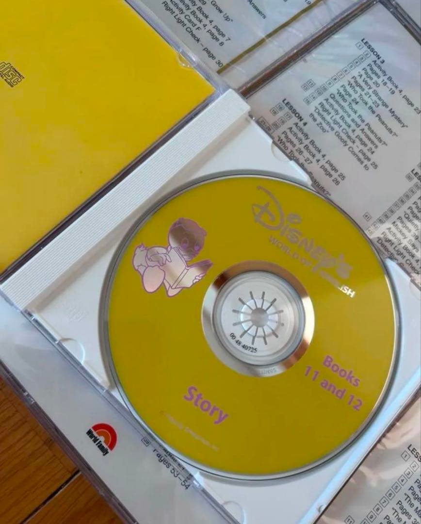 ディズニー英語システム　DWE レッスン用DVD12枚　CD34枚