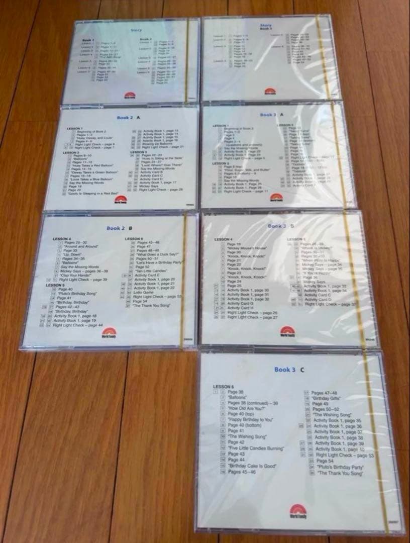 ディズニー英語システム　DWE レッスン用DVD12枚　CD34枚