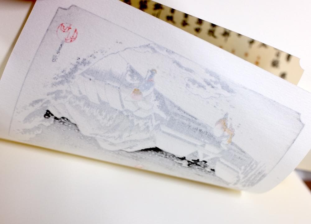 歌川廣重筆 東海道五十三次風景 保永堂梓　木版画　全55図と額縁セット