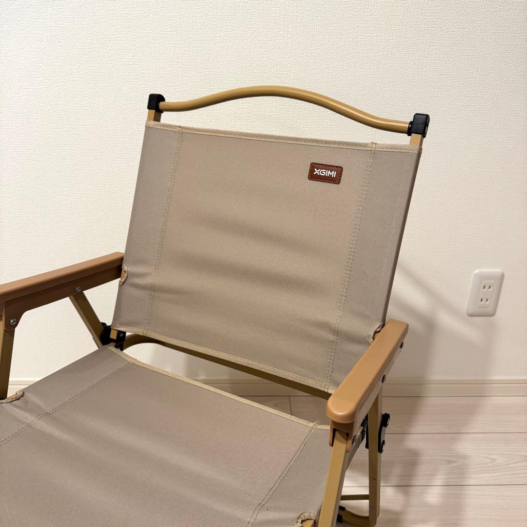 【新品】XGIMI 折りたたみ式　アウトドアチェア ベージュ