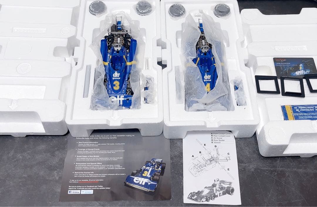 2台セット　TSM 1/18 P34 1976スウェーデンGP 1-2 京商