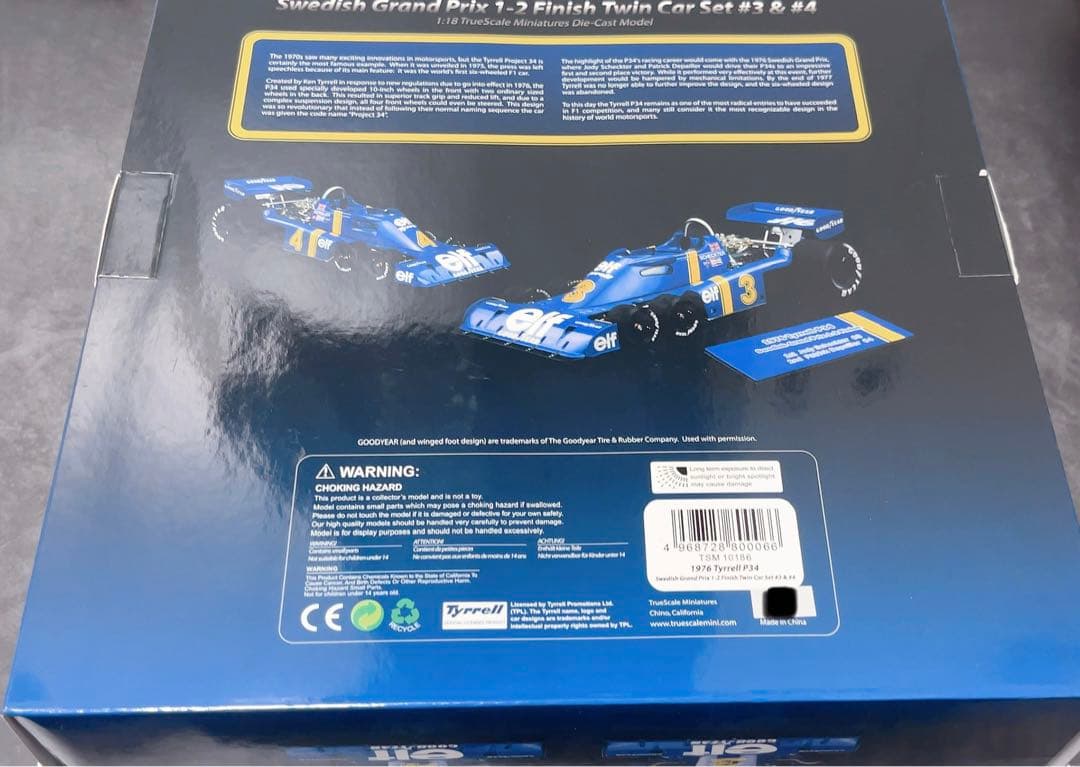 2台セット　TSM 1/18 P34 1976スウェーデンGP 1-2 京商