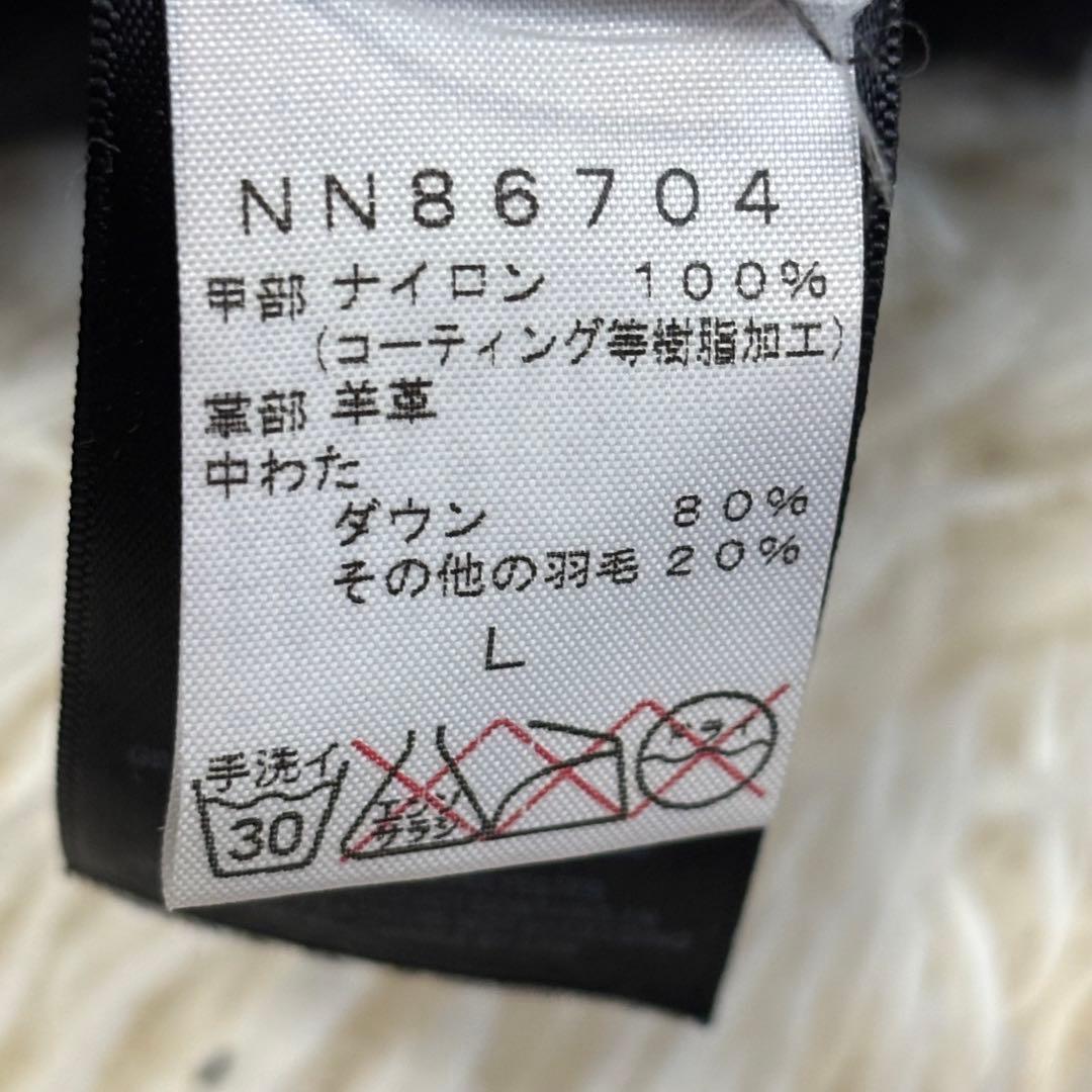 美品 ノースフェイス ダウン グローブ ミトン 黒 スノーボード 防寒 雪国