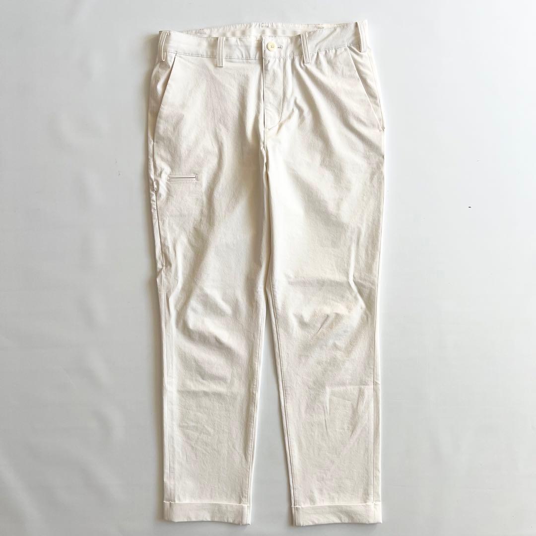 BEAMS GOLF ビームスゴルフ　ナイロンパンツ　メンズ　薄手　ロゴ　S 白