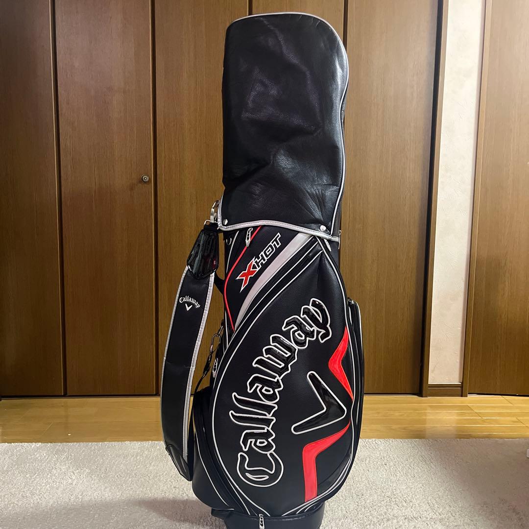 Callaway XHOT ゴルフキャディバッグ ブラック/レッド