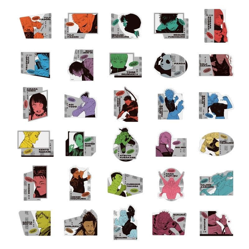 呪術廻戦 ダイカットステッカーコレクション 未開封10点