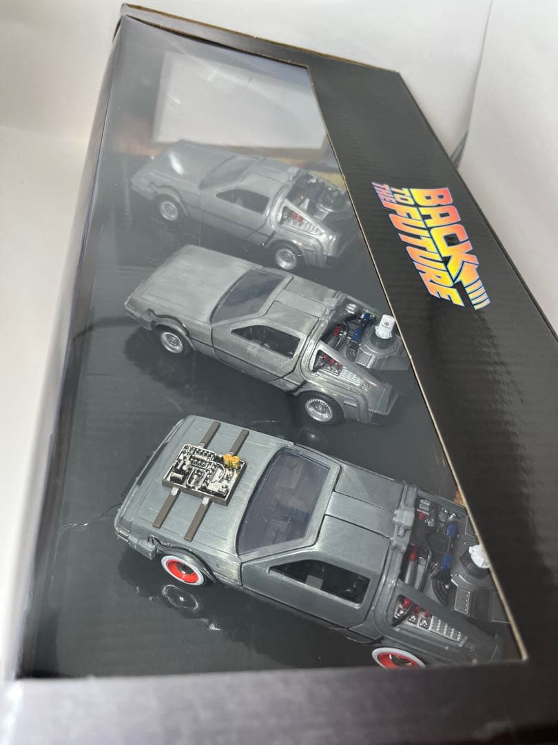 バックトゥザフューチャー デロリアン ミニカー 3台 ダイキャスト 1/32