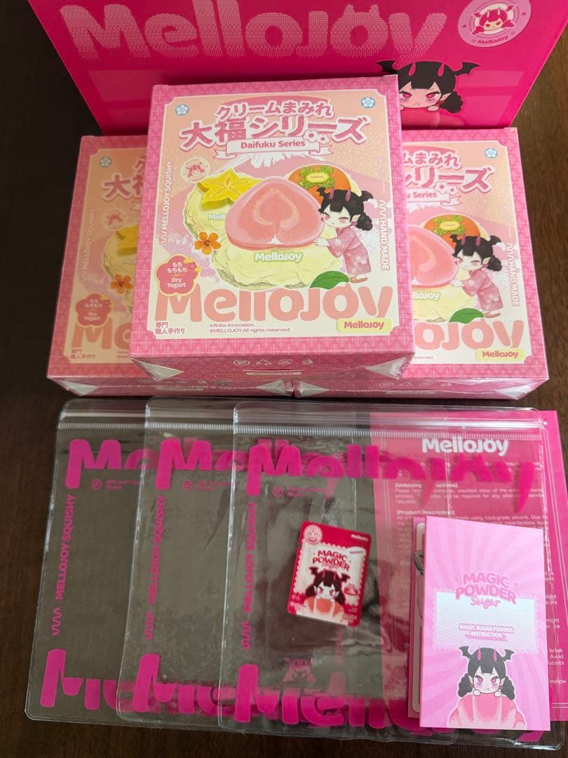 【未開封】 メロジョイ クリームまみれ 大福 シリーズ 3個 Mellojoy