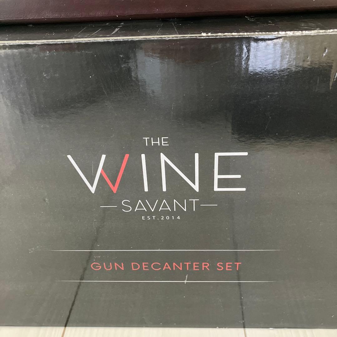 [最終値下げ‼️]The Wine Savant ガン大型ウイスキーデカンタセット