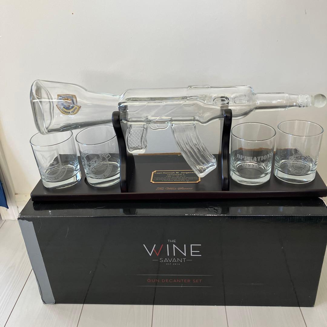 [最終値下げ‼️]The Wine Savant ガン大型ウイスキーデカンタセット