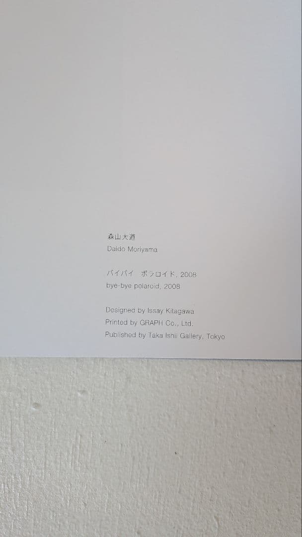 森山大道『bye-bye polaroid