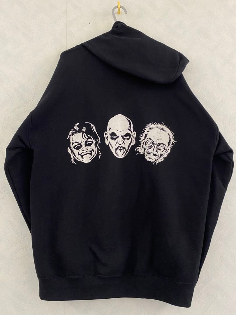 美品 人間椅子 夜光生首 パーカー サイズL SHUN SUZUKI WORKS