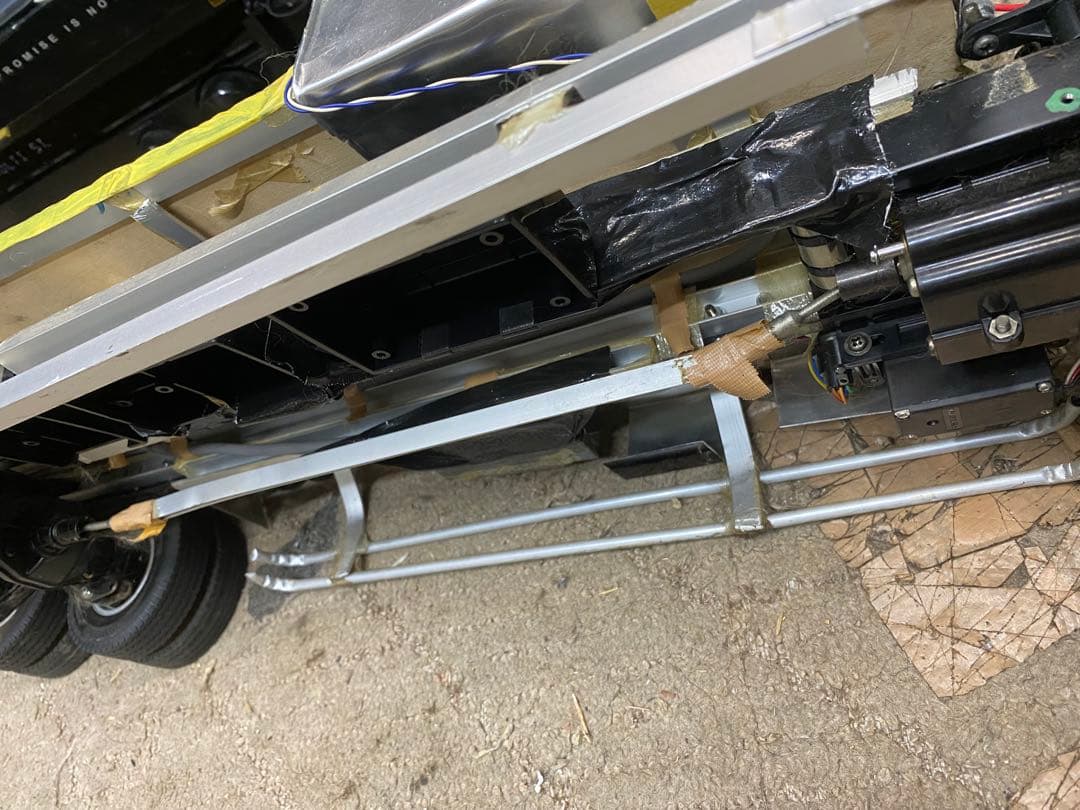 タミヤ1/14トレーラーフルオペ　平ボディ　キャブとその他欠品あり