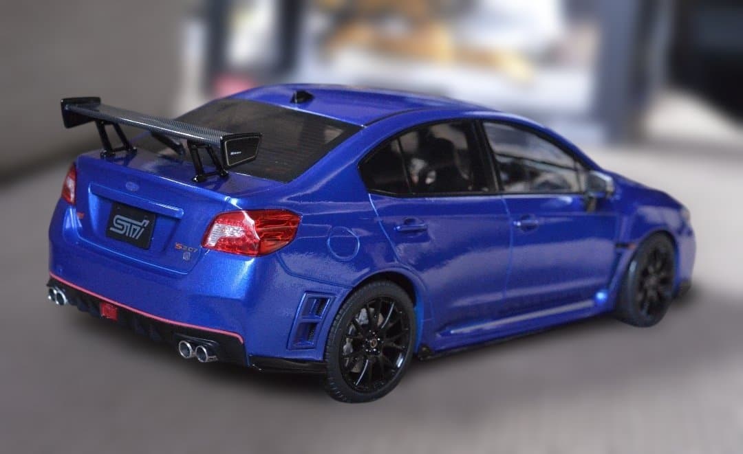 サンスター 1/18 スバル WRX sti S207 ブルーエディション