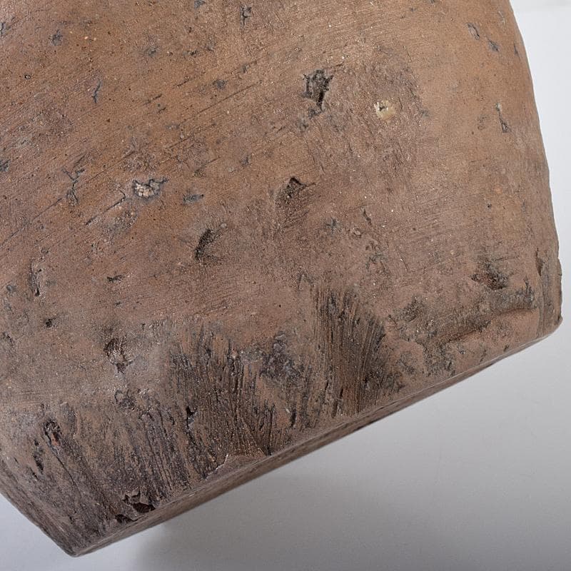 桂又三郎極め　室町初期　古備前　直線文壺水指　龍村光峯　宝雲緞子　MR7914B