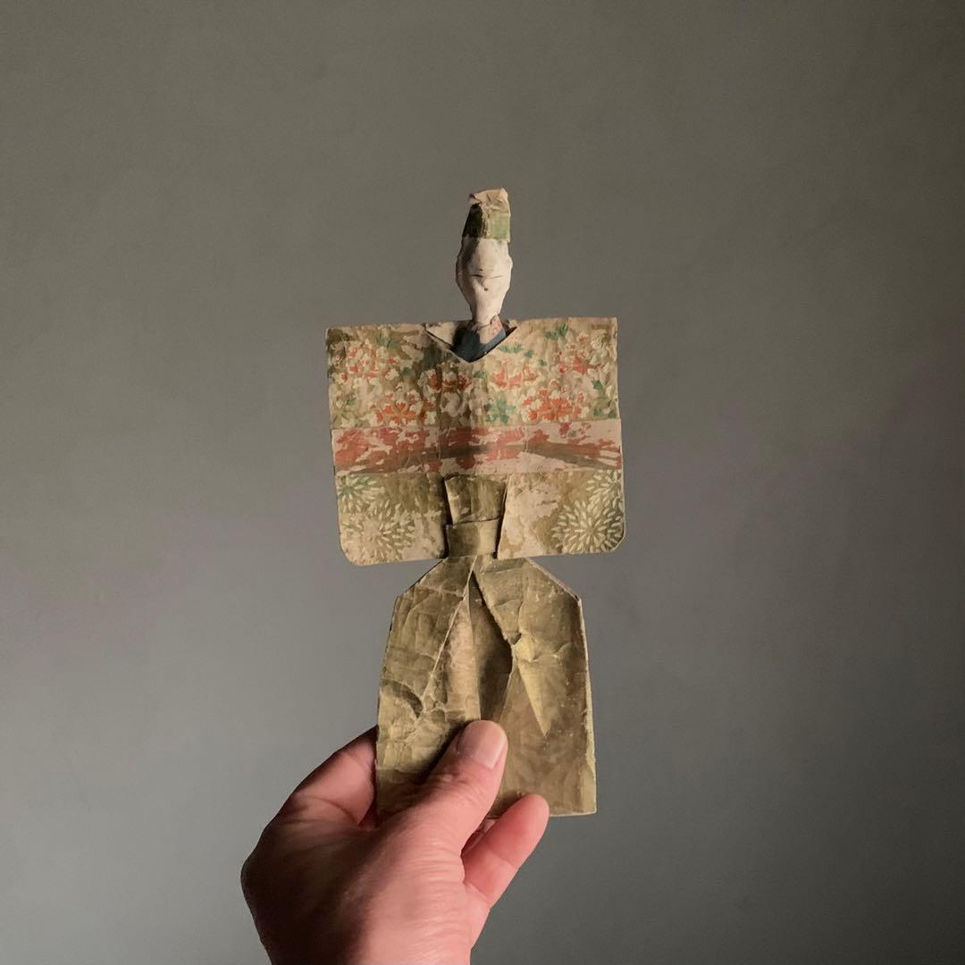 古い 紙雛 No.3 江戸時代 古美術 古道具 アンティーク 雛人形