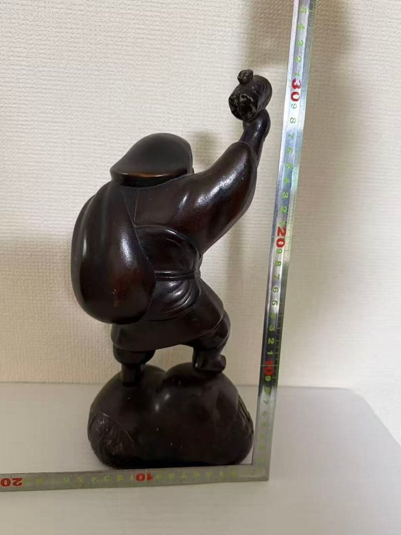 大黒天高岡銅器 大黒様の置物材質/銅製30.5cm年代物 商売繁盛