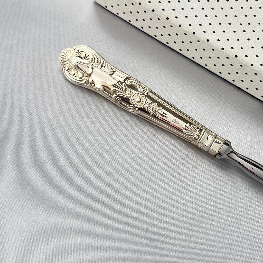 【Harrison Brothers】【純銀ハンドル】キングス　ピクルスフォーク