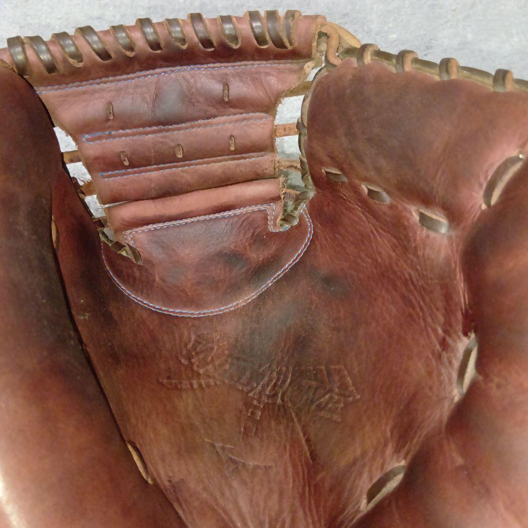 ミズノ ウィルドライブブルー ブラウン キャッチャーミット　軟式用