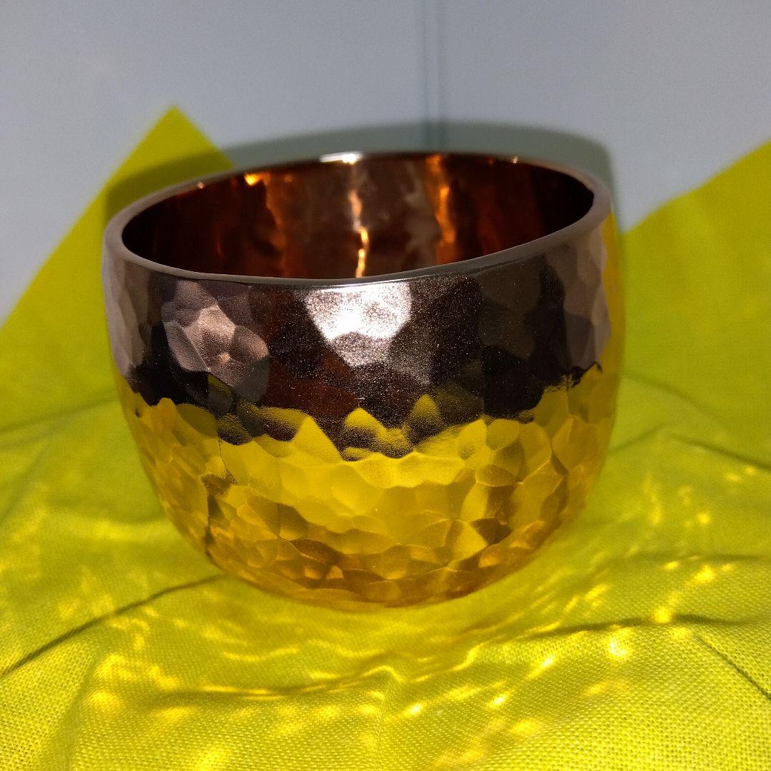 ◆純銅製ぐい吞み③(ピンクゴールド)新品[オマケ付]