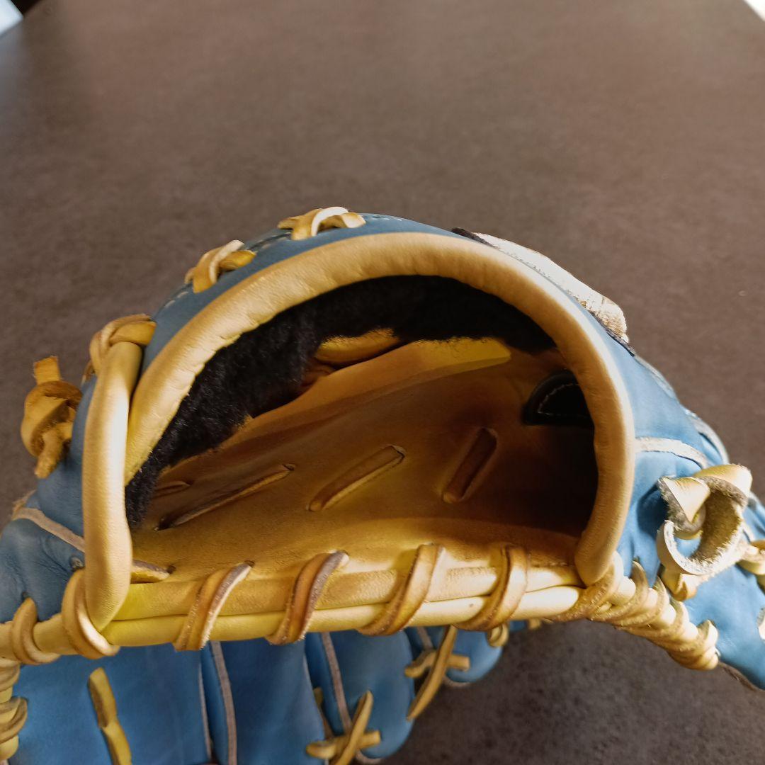 Mizuno グローバルエリート 軟式グローブ 青