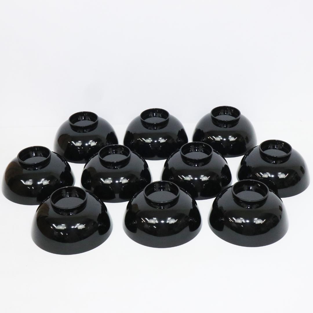 吸物椀　金彩　蒔絵 鶴 縁起物　木製　10客