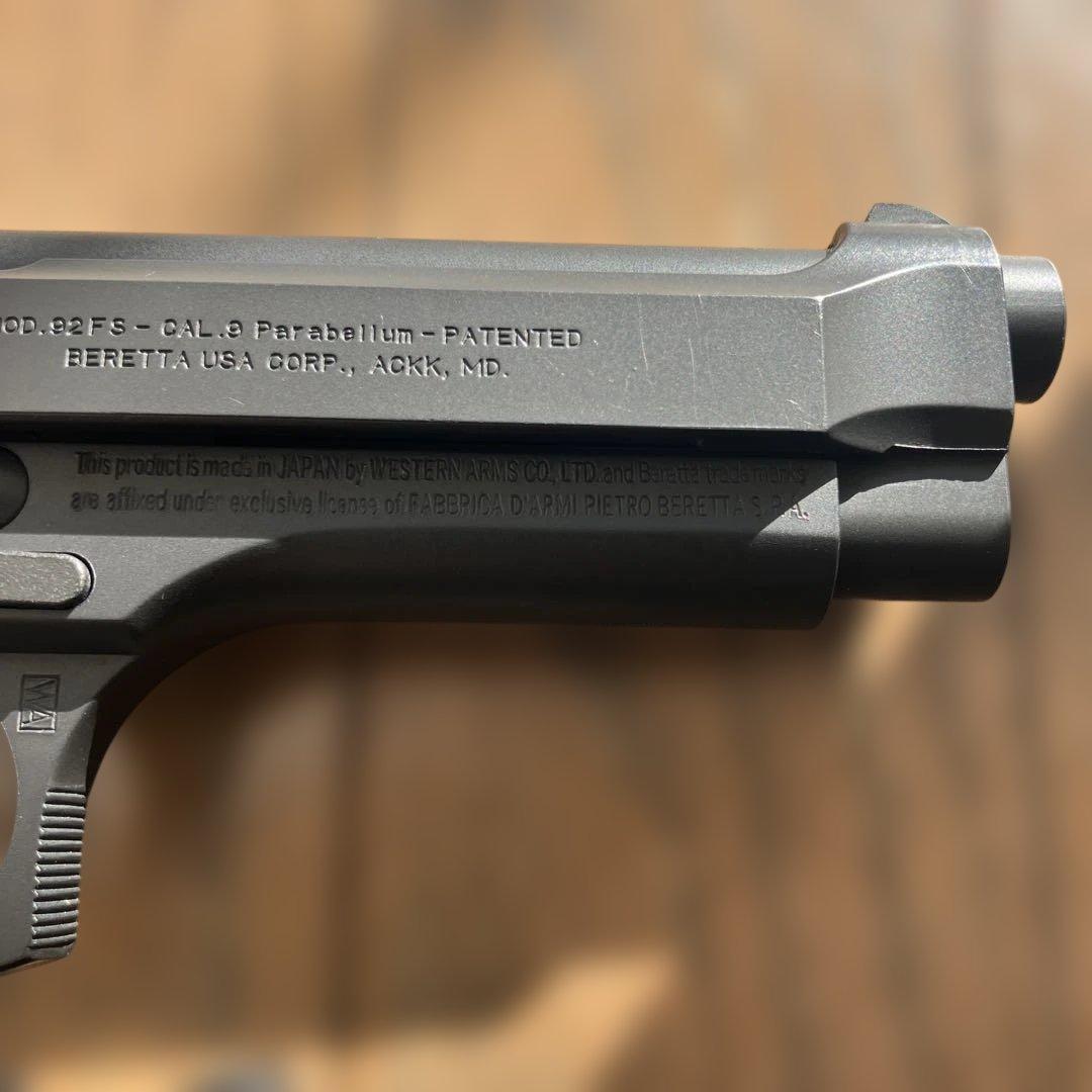 イ*0様 ウエスタンアームズベレッタ M92 FSパーフェクト限定スチールブラッ