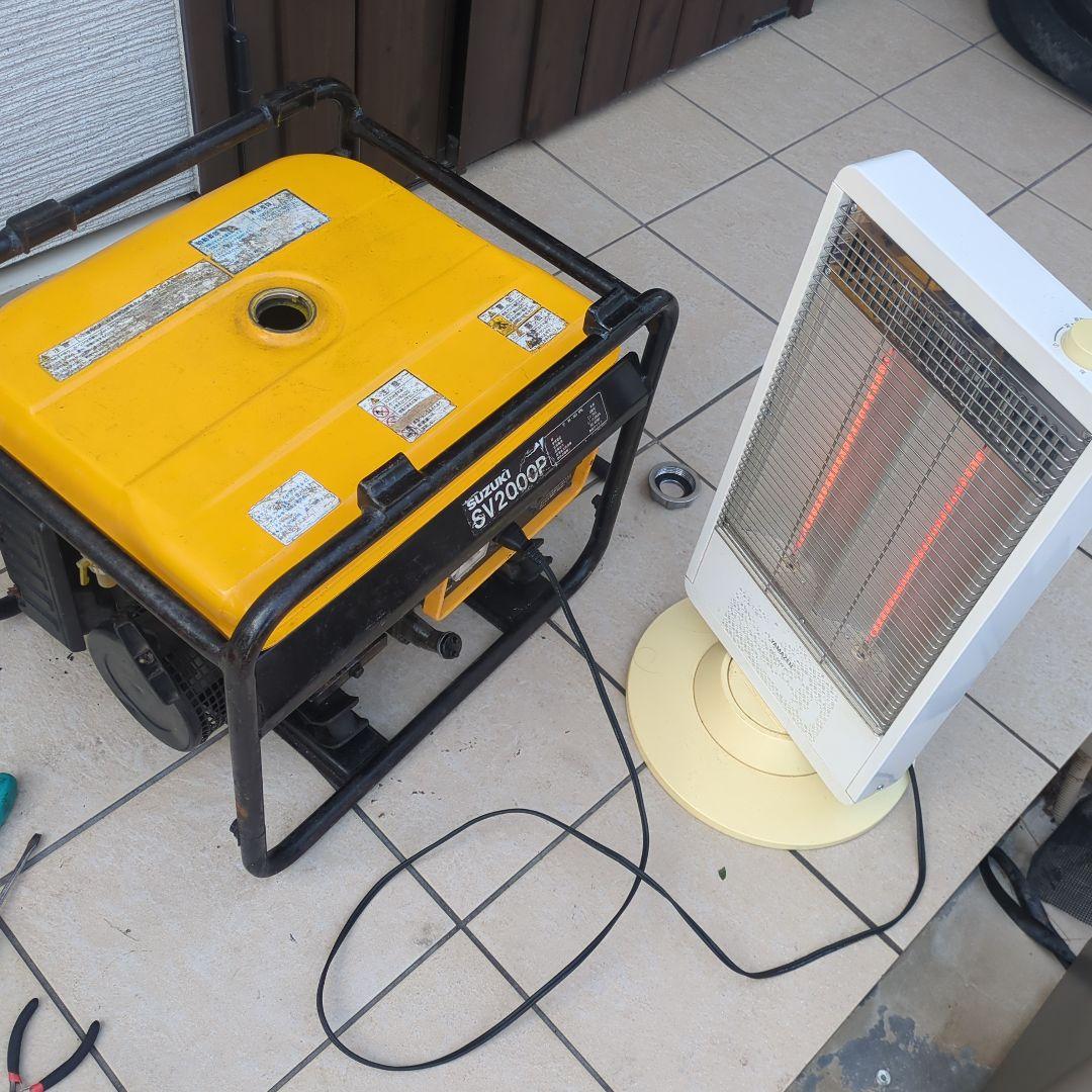 【実動】スズキ　１００V２０００W　発電機　SV2000P