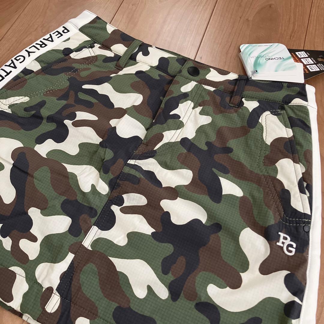 パーリーゲイツ レディース スカート 中綿 ダウン 迷彩 サイズ1 【新品】