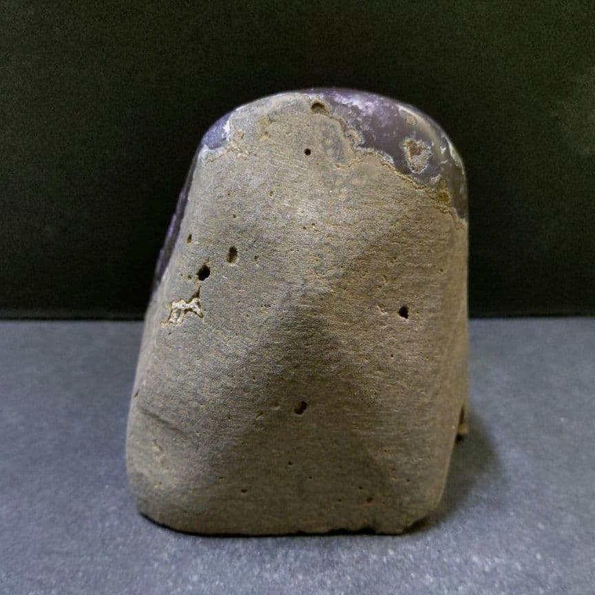 ☆希少☆縁起物☆高透明☆ウルグアイ産アメジストクラスター　瑪瑙共生　原石　⑩