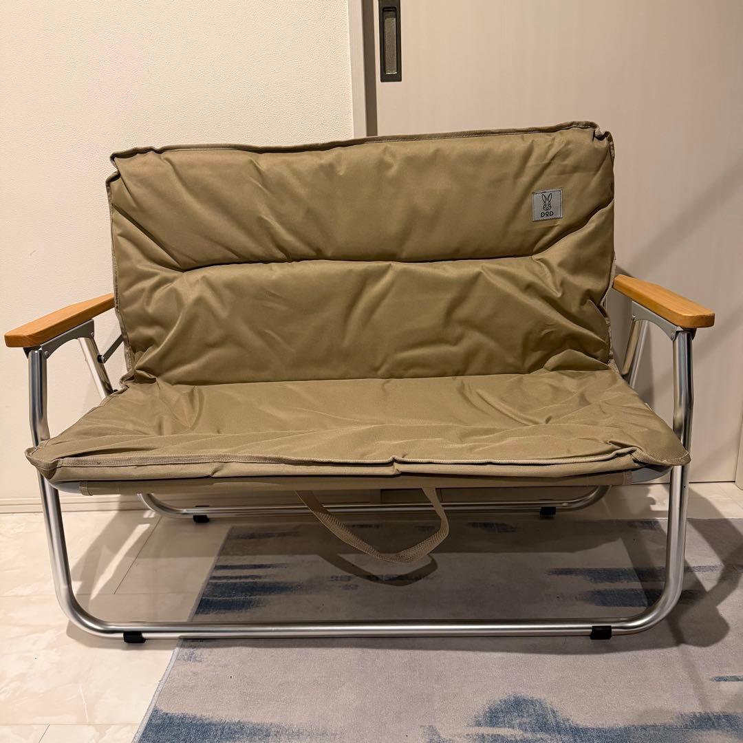 【美品】DOD グッドラックソファ タン CS2-500-TN キャンプチェア
