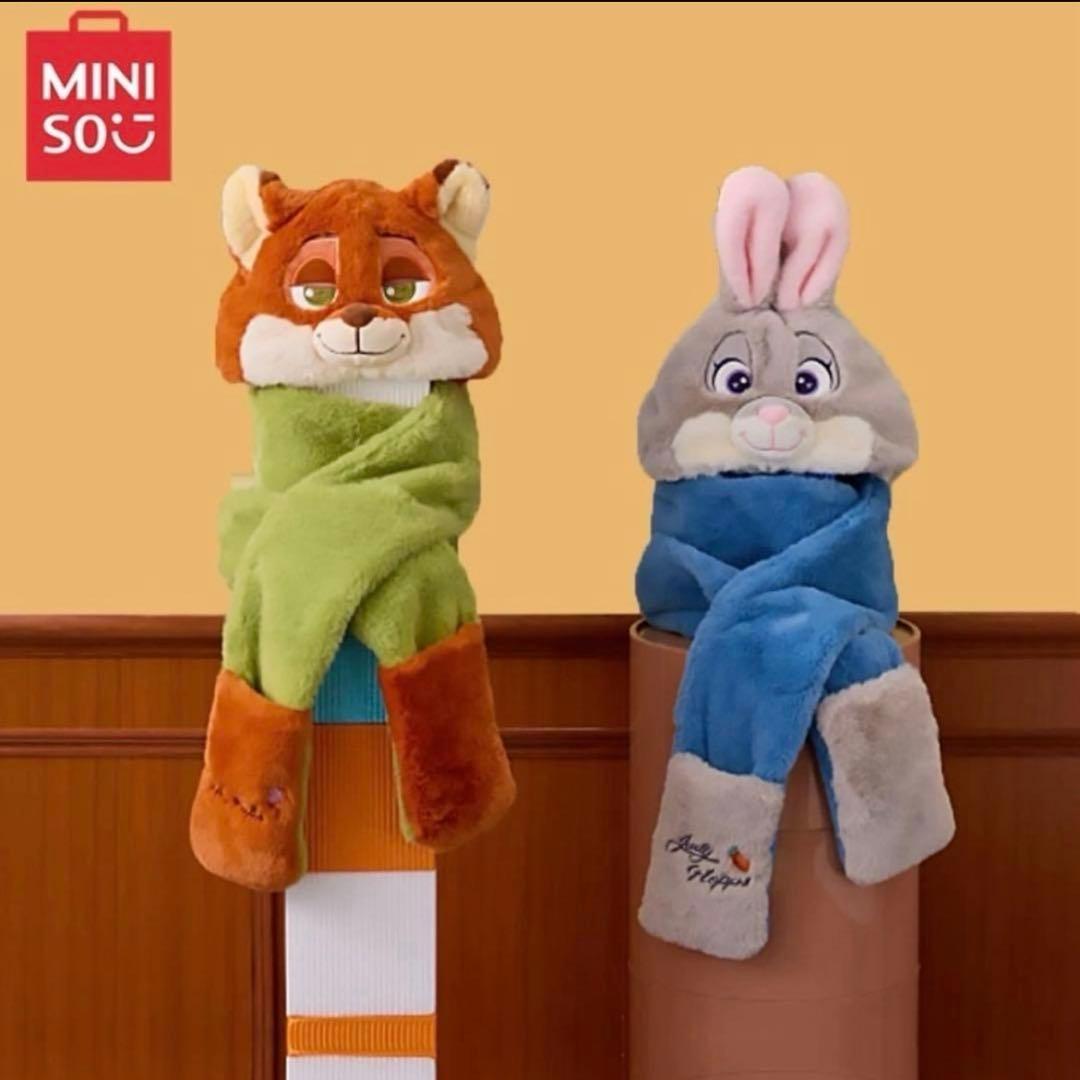 ☆最終お値下げ☆MINISO ズートピア ファンキャップ ニック ジュディ