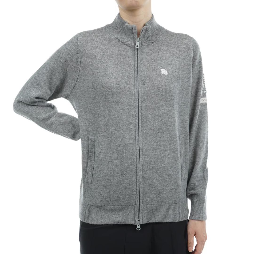 未使用 5万 カシミヤ フルジップアップ ニットブルゾン 1 M レディース