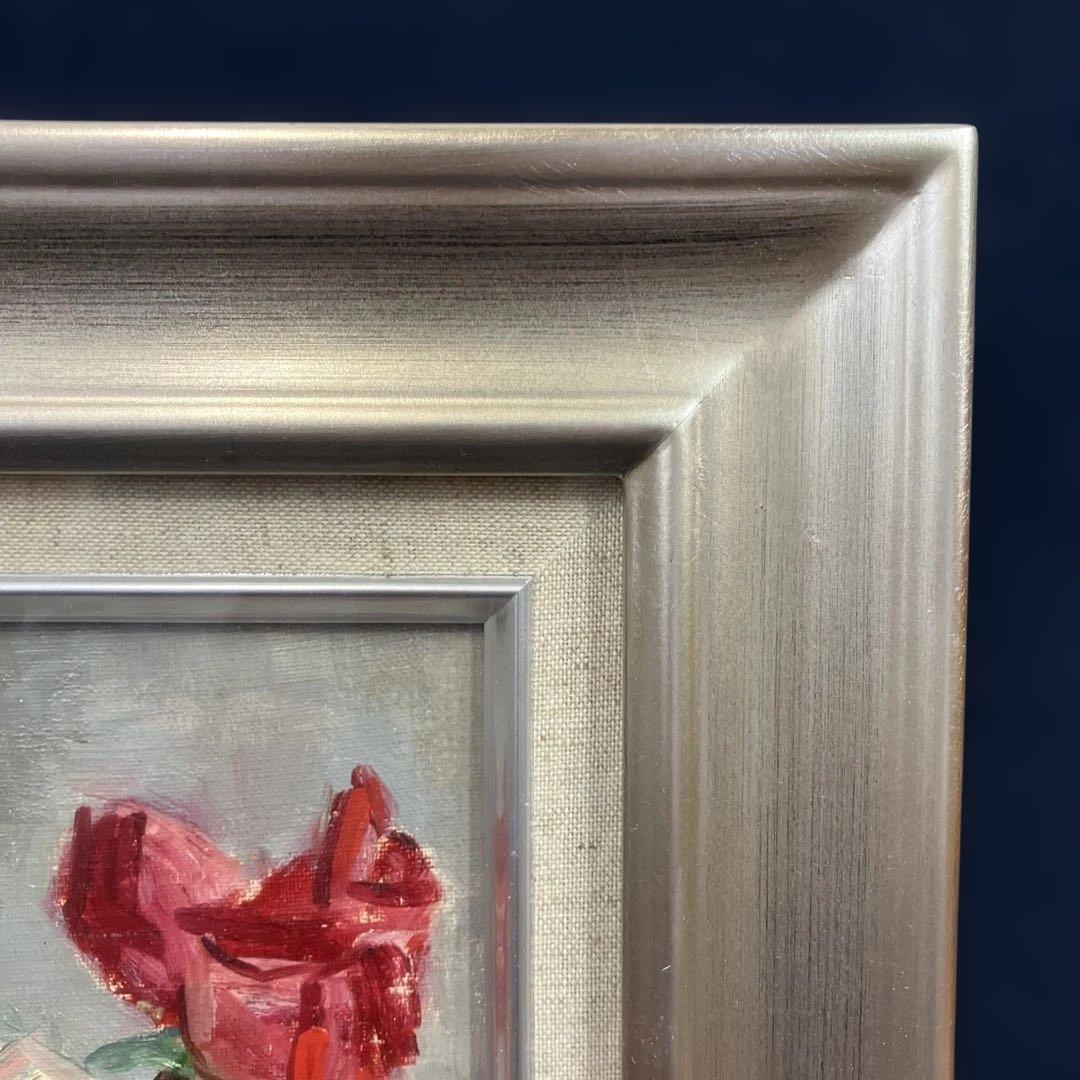 油彩　秋田やそ子　「ばら　F4」